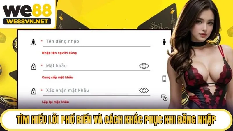 Tìm hiểu lỗi phổ biến và cách khắc phục khi đăng nhập WE88