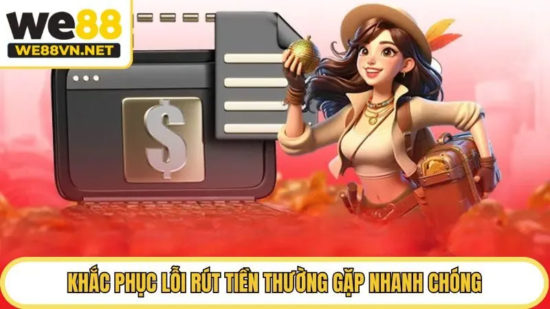 Khắc phục lỗi rút tiền WE88 thường gặp nhanh chóng